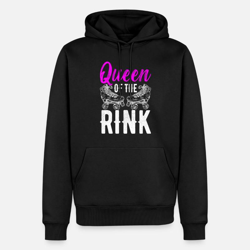 Roller Derby - Männer Premium Bio Hoodie - Schwarz