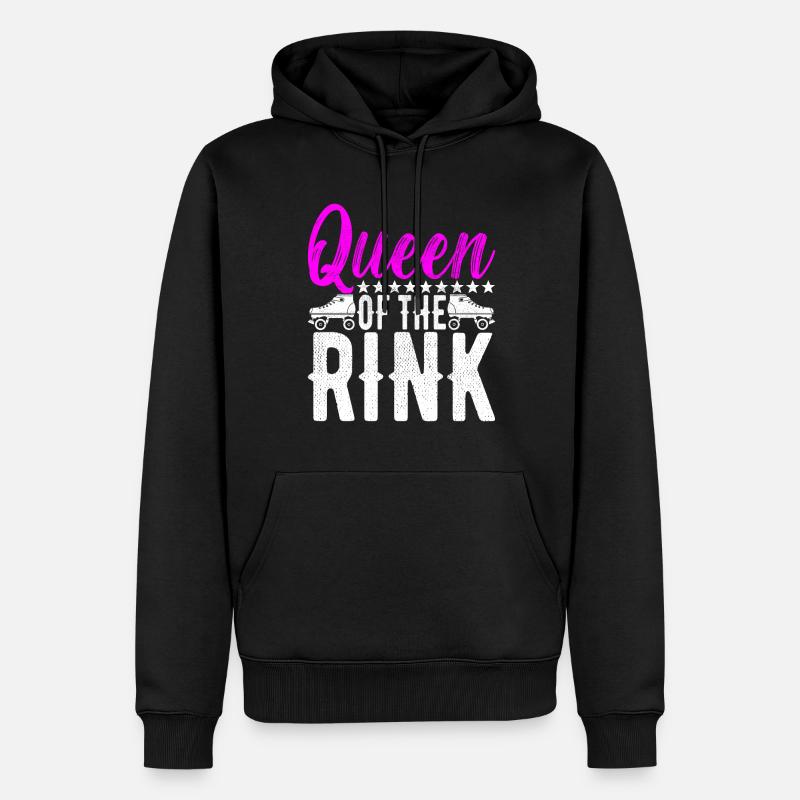 Roller derby - Sweat à capuche Premium bio Homme - noir