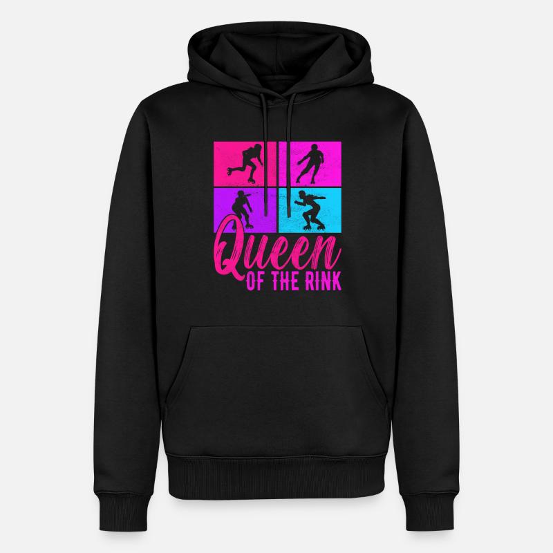 Roller Derby - Männer Premium Bio Hoodie - Schwarz