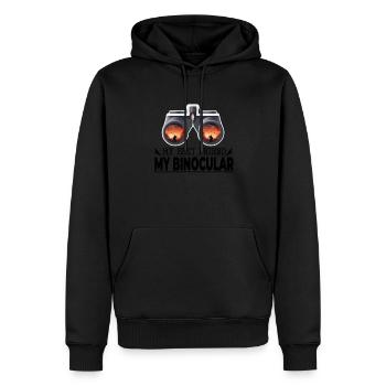 My Best Friend, My Binocular Birding Enthusiasts' - Männer Premium Bio Hoodie - Schwarz - Vorne - Nico (187cm)