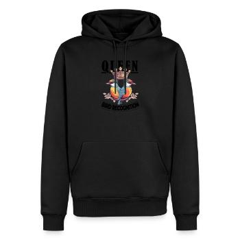 Queen of Bird Recognition Funny for Birdwatching - Männer Premium Bio Hoodie - Schwarz - Vorne - Nico (187cm)