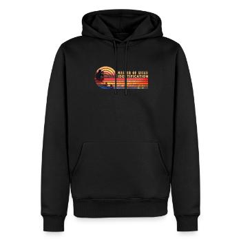 Master of Avian Identification Retro Birdwatching - Männer Premium Bio Hoodie - Schwarz - Vorne - Nico (187cm)