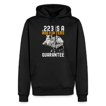 Jäger Wildschwein Jagen - Männer Premium Bio Hoodie - Schwarz - Vorne - Nico (187cm)