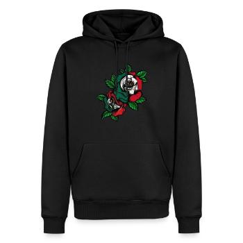 Mexiko - Männer Premium Bio Hoodie - Schwarz - Vorne - Nico (187cm)