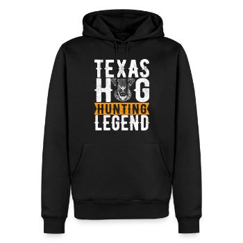 Jäger Wildschwein Jagen - Männer Premium Bio Hoodie - Schwarz - Vorne - Nico (187cm)