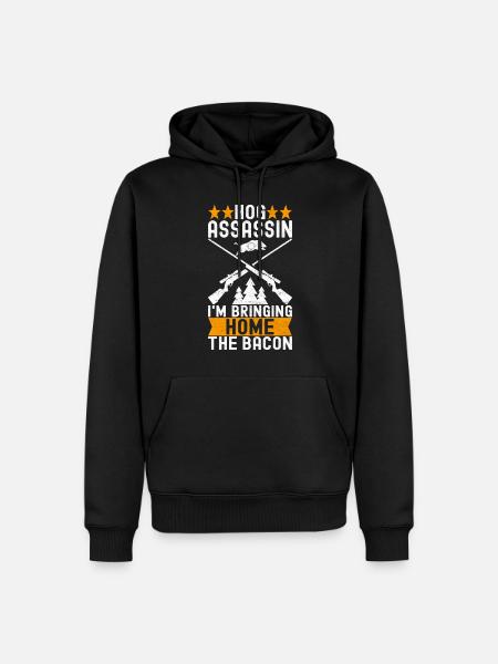 Jäger Wildschwein Jagen - Männer Premium Bio Hoodie - Schwarz