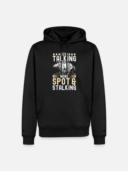 Jäger Wildschwein Jagen - Männer Premium Bio Hoodie - Schwarz