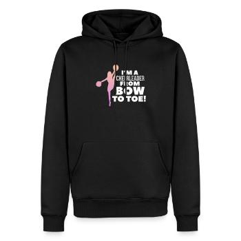 Cheerleader - Sweat à capuche Premium bio Homme - noir - Devant - Nico (187cm)