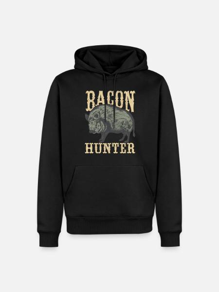 Jäger Wildschwein Jagen - Männer Premium Bio Hoodie - Schwarz