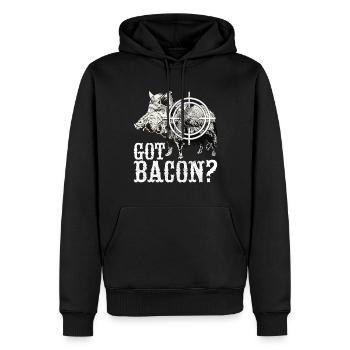 Jäger Wildschwein Jagen - Männer Premium Bio Hoodie - Schwarz - Vorne - Nico (187cm)