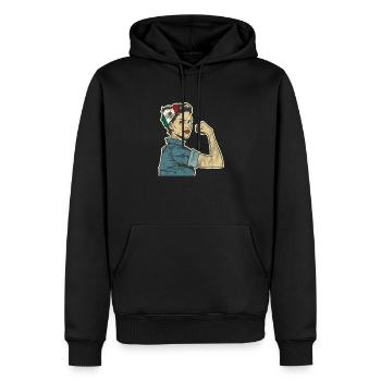 Mexiko - Männer Premium Bio Hoodie - Schwarz - Vorne - Nico (187cm)