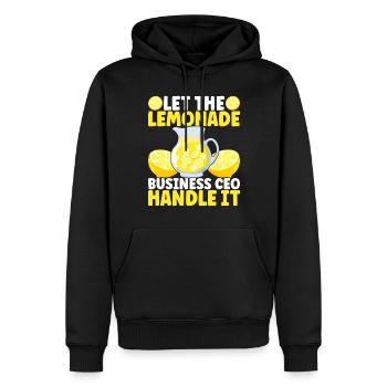 Limonade Limonadenstand - Männer Premium Bio Hoodie - Schwarz - Vorne - Nico (187cm)