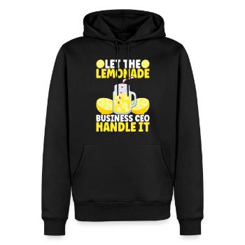 Limonade Limonadenstand - Männer Premium Bio Hoodie - Schwarz - Vorne - Nico (187cm)