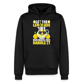 Limonade Limonadenstand - Männer Premium Bio Hoodie - Schwarz - Vorne - Nico (187cm)