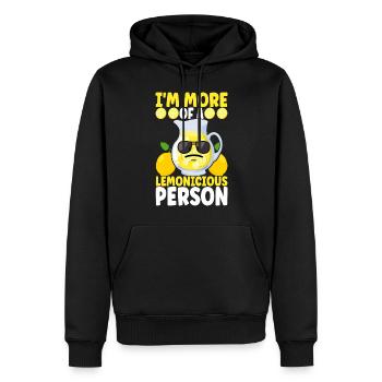 Limonade Limonadenstand - Männer Premium Bio Hoodie - Schwarz - Vorne - Nico (187cm)