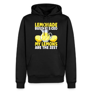 Limonade Limonadenstand - Männer Premium Bio Hoodie - Schwarz - Vorne - Nico (187cm)