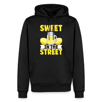 Limonade Limonadenstand - Männer Premium Bio Hoodie - Schwarz - Vorne - Nico (187cm)