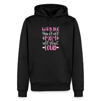 Handball - Sweat à capuche Premium bio Homme - noir - Devant - Nico (187cm)