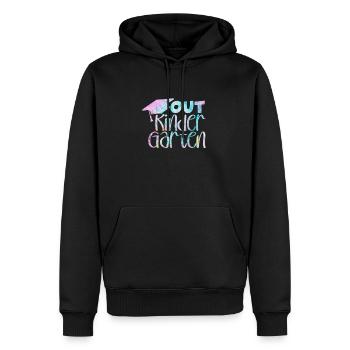 Kindergarten - Männer Premium Bio Hoodie - Schwarz - Vorne - Nico (187cm)
