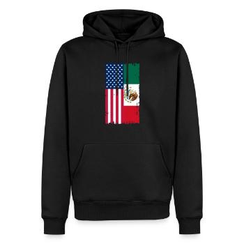 Cadeau de la nation mexicaine mexicaine - Sweat à capuche Premium bio Homme - noir - Devant - Nico (187cm)