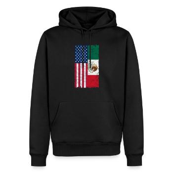 Mexiko - Männer Premium Bio Hoodie - Schwarz - Vorne - Nico (187cm)