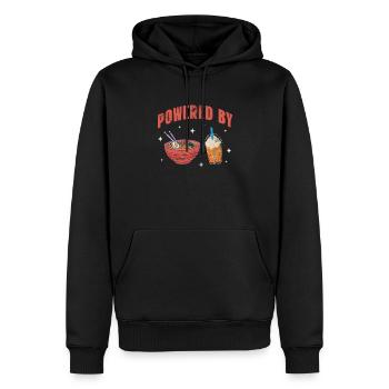 Bubble Tea Boba Tea Kawaii Cadeau - Sweat à capuche Premium bio Homme - noir - Devant - Nico (187cm)
