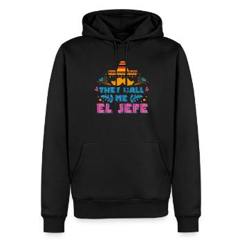 Mexiko - Männer Premium Bio Hoodie - Schwarz - Vorne - Nico (187cm)