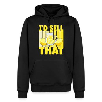 Limonade Limonadenstand - Männer Premium Bio Hoodie - Schwarz - Vorne - Nico (187cm)