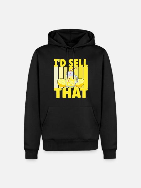Limonade Limonadenstand - Männer Premium Bio Hoodie - Schwarz