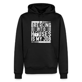 Schlüsseldienst Serrurier Dietrich - Sweat à capuche Premium bio Homme - noir - Devant - Nico (187cm)