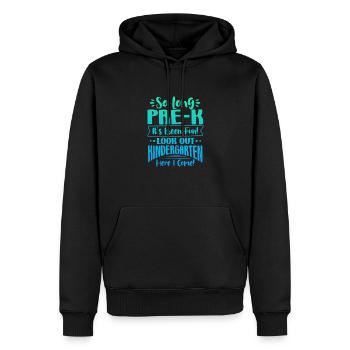 Enfant de maternelle Inscription scolaire Cadeau scolaire - Sweat à capuche Premium bio Homme - noir - Devant - Nico (187cm)