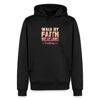 Bible Bible Versets chrétiens Don de Jésus - Sweat à capuche Premium bio Homme - noir - Devant - Nico (187cm)