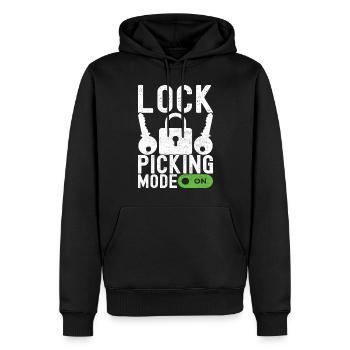Schlüsseldienst Locksmith Dietrich - Männer Premium Bio Hoodie - Schwarz - Vorne - Nico (187cm)