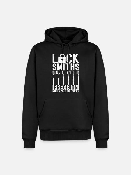 Schlüsseldienst Locksmith Dietrich - Men’s Premium Organic Hoodie - black