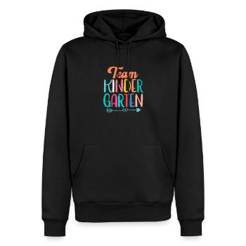 Enfant de maternelle Inscription scolaire Cadeau scolaire - Sweat à capuche Premium bio Homme - noir - Devant - Nico (187cm)