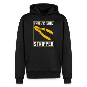 Electrician Electronics Technician - Men’s Premium Organic Hoodie - black - Front - Nico (187cm)