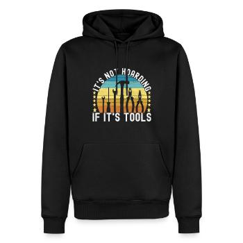 Electrician Electronics Technician - Men’s Premium Organic Hoodie - black - Front - Nico (187cm)