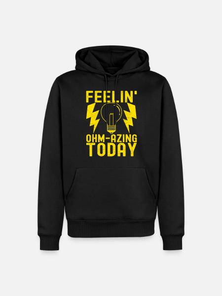 Electrician Electronics Technician - Men’s Premium Organic Hoodie - black