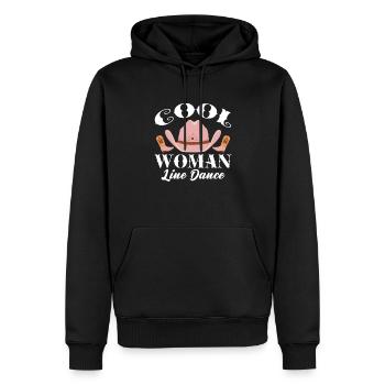 Linedance Country Line Dancer Linedancing Gift - Men’s Premium Organic Hoodie - black - Front - Nico (187cm)