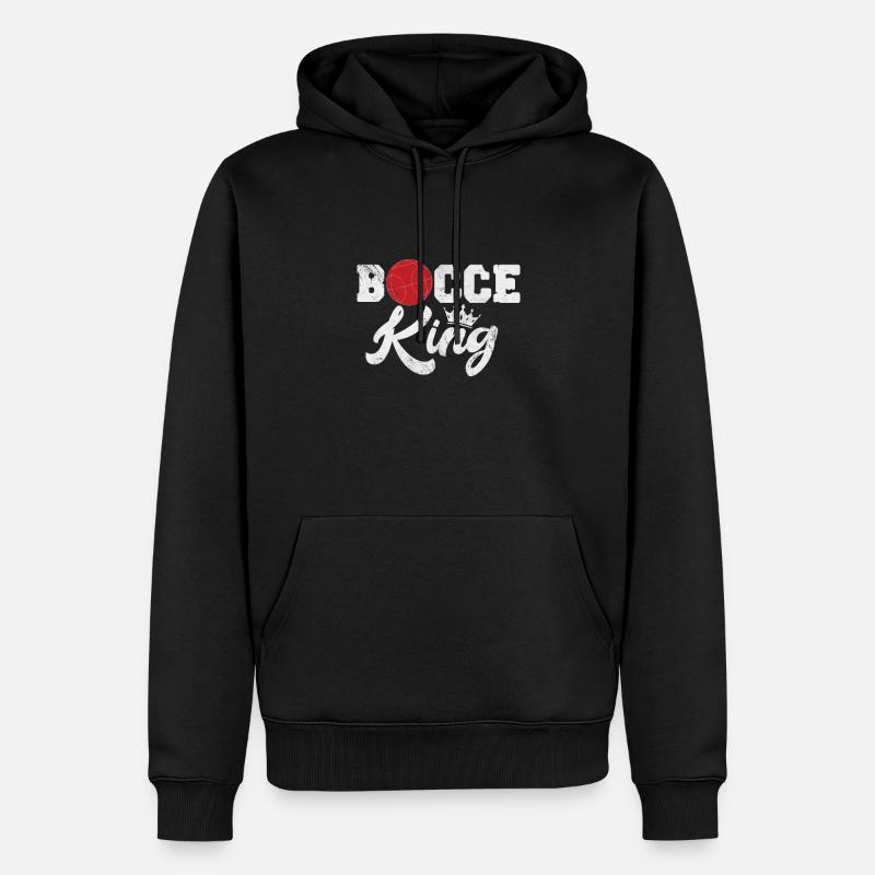 Boccia - Männer Premium Bio Hoodie - Schwarz