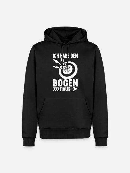 Bogenschießen Bogenschütze - Männer Premium Bio Hoodie - Schwarz