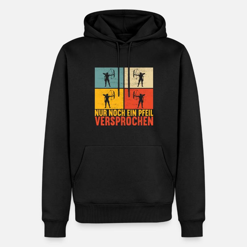 Bogenschießen Bogenschütze - Männer Premium Bio Hoodie - Schwarz