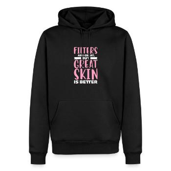 Kosmetikerin Kosmetik Make-up Geschenk - Männer Premium Bio Hoodie - Schwarz - Vorne - Nico (187cm)