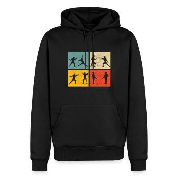 Fechten Fechtsport - Männer Premium Bio Hoodie - Schwarz - Vorne - Nico (187cm)