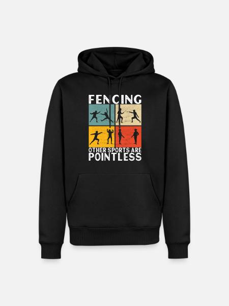 Fencing Fencing - Men’s Premium Organic Hoodie - black