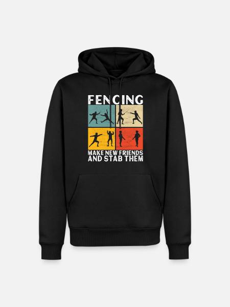 Fencing Fencing - Men’s Premium Organic Hoodie - black