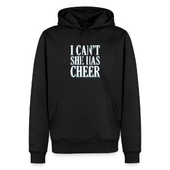 Cheerleader - Sweat à capuche Premium bio Homme - noir - Devant - Nico (187cm)