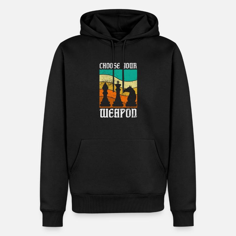 Schach - Männer Premium Bio Hoodie - Schwarz