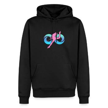 Baton Twirling Gymnastique Gymnastique Cadeau - Sweat à capuche Premium bio Homme - noir - Devant - Nico (187cm)