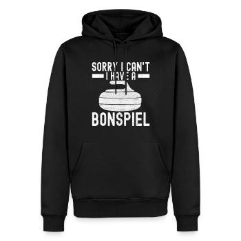 Curling Curlingspieler - Männer Premium Bio Hoodie - Schwarz - Vorne - Nico (187cm)